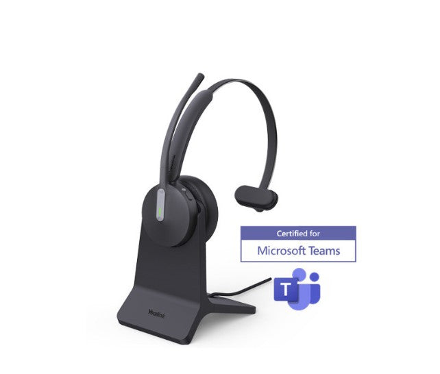 Yealink BH70 Bluetooth Wireless Mono Headset with Stand Teams USB-C/A, 3mic noise cancellation up to 35h Talk time BT51 C Dongle with Type A Adapter Yealink BH70 Bluetooth Wireless Mono Headset with Stand Teams USB-C/A, 3mic noise cancellation up to 35h Talk time BT51 C Dongle with Type A Adapter
